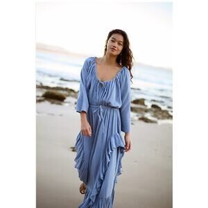 Free People Shore Chic Maxi Dress Medium NEW